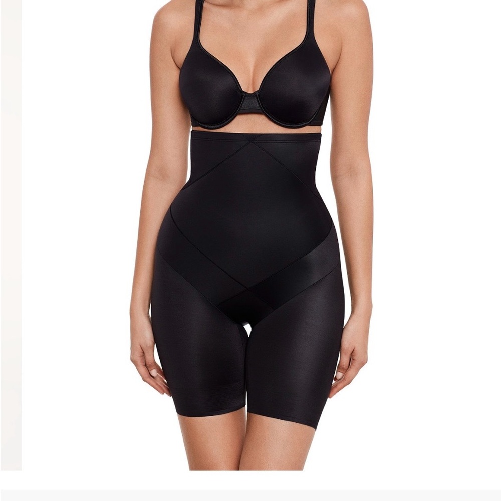 Miraclesuit Black High-Waist Shaping Shorts